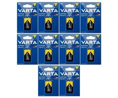 Elementai Varta 9V Super Heavy Duty, 10vnt