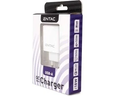 Entac greitas įkroviklis USB-A 18W baltas