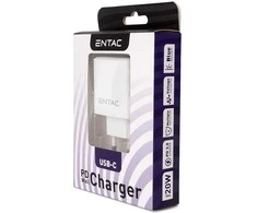 Entac greitas įkroviklis USB-C 20W baltas