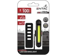 Entac įkraunamas dviračio žibintas Baltas+Raudona COB 2W USB