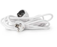 Entac ilgiklis su įžeminimu 3m 3680W IP20 baltas