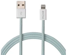 Entac kabelis USB-A - Lightning 1.5m 2A 10W nailonas žalias