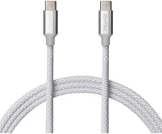 Entac kabelis USB-A - Lightning 1.5m 2A 10W nailonas sidabrinis