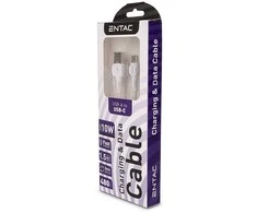 Entac kabelis USB-A - USB-C 1.5m 2A 10W USB-Classic baltas