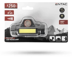 Įkraunamas žibintas ant galvos Entac 3W 250Lm