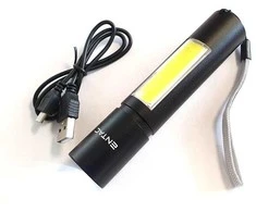 Įkraunamas žibintas Entac 3W XPE+2W COB