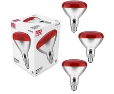 Infraraudonųjų spindulių lempa Avide 150W E27 3vnt