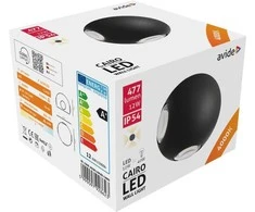 Lauko šviestuvas Avide sieninis Cairo 4 Way LED 12W NW IP54