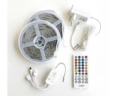 LED juosta Avide 22W RGB 10m Music control, su pultu, IP65