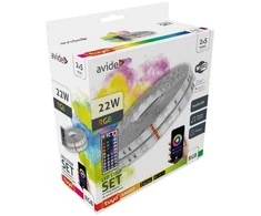 LED juosta Avide 22W RGB 10m WIFI+Music control, su pultu, IP65