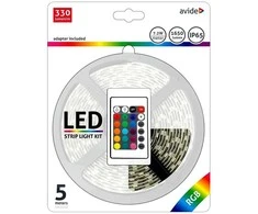LED juosta Avide RGB 5050 su pultu IP65, 5m