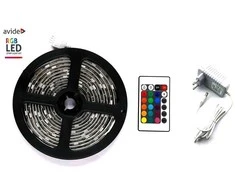 LED juosta Avide RGB 5050 su pultu IP65, 5m