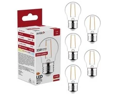 LED lemputė 2.5W G45 E27 FL AVIDE 5vnt