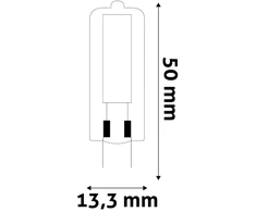 LED lemputė Avide 3W G4 12V 3000K 300lm 5vnt