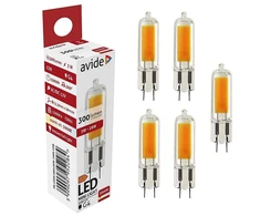 LED lemputė Avide 3W G4 12V 3000K 300lm 5vnt