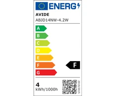 LED lemputė Avide 4.2W JD E14 4000K