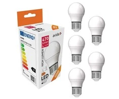 LED lemputė Globe Mini G45 4.5W E27 AVIDE 5vnt