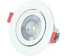 LED Lubinis šviestuvas AVIDE 5W 3000K Ø90mm, apvalus
