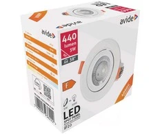 LED Lubinis šviestuvas AVIDE 5W 4000K Ø90mm, apvalus