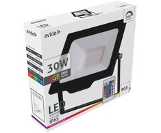 LED prožektorius Avide 30W RGB su pulteliu