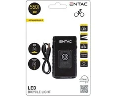 Pakraunamas dviračio žibintas Entac 8W USB 550Lm