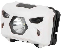 Pakraunamas žibintas ant galvos Entac 5W XPE+Raudonas USB Sensor