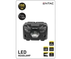 Pakraunamas žibintas ant galvos Entac 5W XPE+Raudonas USB Sensor