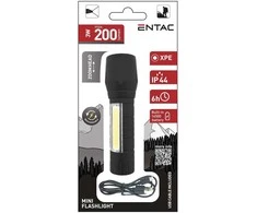 Pakraunamas žibintas Entac, 3W+COB, 200lm