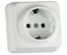Paviršinis lizdas su ižeminimu, baltas, Gunsan Electric
