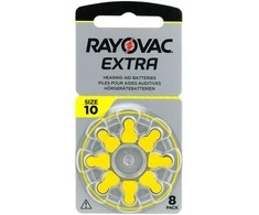Rayovac elementai klausos aparatams 10 8vnt