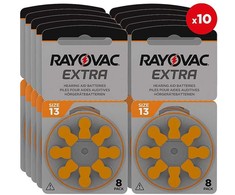 Rayovac elementai klausos aparatams 13 80vnt