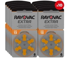 Rayovac Extra Advanced 13 elementai klausos aparatams, 60 vnt