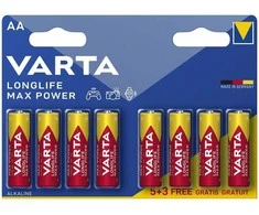 Varta šarminiai elementai AA Longlife Max Power (8 vnt)