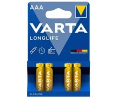 Varta šarminiai elementai AAA Longlife 4vnt