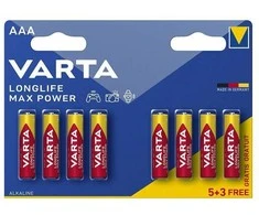 Varta šarminiai elementai AAA Longlife Max Power (8 vnt)