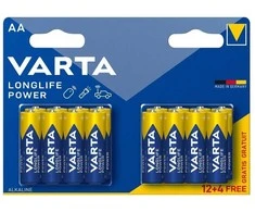Varta šarminiai elementai AA Longlife Power 16vnt