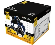 Žibintas ant galvos Entac, 5W, 4AA, Alu