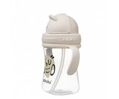 AKUKU gertuvė su šiaudeliu OWL, su rankenėlėmis, 300 ml, A0204