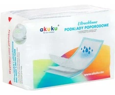 AKUKU higieniniai įklotai po gimdymo, 10 vnt., A0369