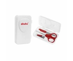AKUKU kūdikių nagų priežiūros rinkinys Raudonas, A0042