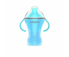 Baby Ono BABYONO 260 ml neišsiliejantis puodelis-gertuvė kietu snapeliu NATURAL NURSING