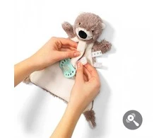 Baby Ono BABYONO migdukas su čiulptuko laikikliu OTTER MAGIE