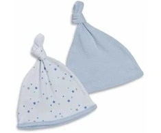 BABY TOWN 0-6 mėn. kepurytės KNOT Mėlynas, 2 vnt.