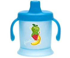 BAMBINO 200 ml gertuvė SIP-NOT-DRIP, mėlyna