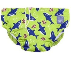 BAMBINO MIO daugkartinės maudymosi kelnaitės NEON SHARK