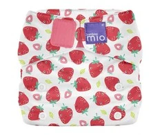 BAMBINO MIO daugkartinės sauskelnės ALL IN ONE, Strawberry Kreminis