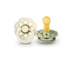 BIBS 0-6 mėn. čiulptukai BOHEME, 2 vnt., Ivory/Sage
