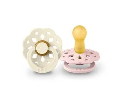 BIBS 6-18 mėn. čiulptukai BOHEME, 2 vnt., Ivory/Blossom
