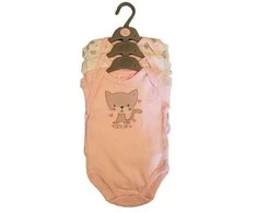 BONJOUR BEBE 3-9 mėn. smėlinukų ilgomis rankovėmis rinkinys mergaitei CAT, 3 vnt.