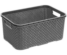 Koszyk BRANQ 7l krepšys RATTAN, Antracyt